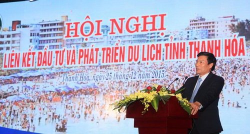 Thứ trưởng Bộ Văn hoá Thể thao và Du lịch Nguyễn Ngọc Thiện phát biểu tại hội nghị